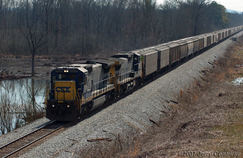 Grain train at south Calhoun